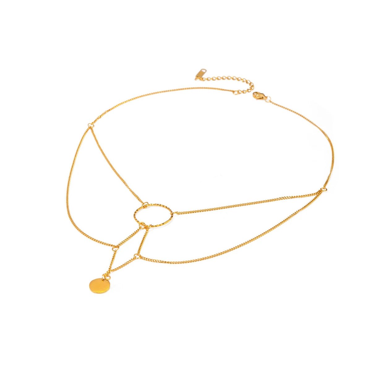 18k Dainty Layered Constellation Necklace - Aryomi