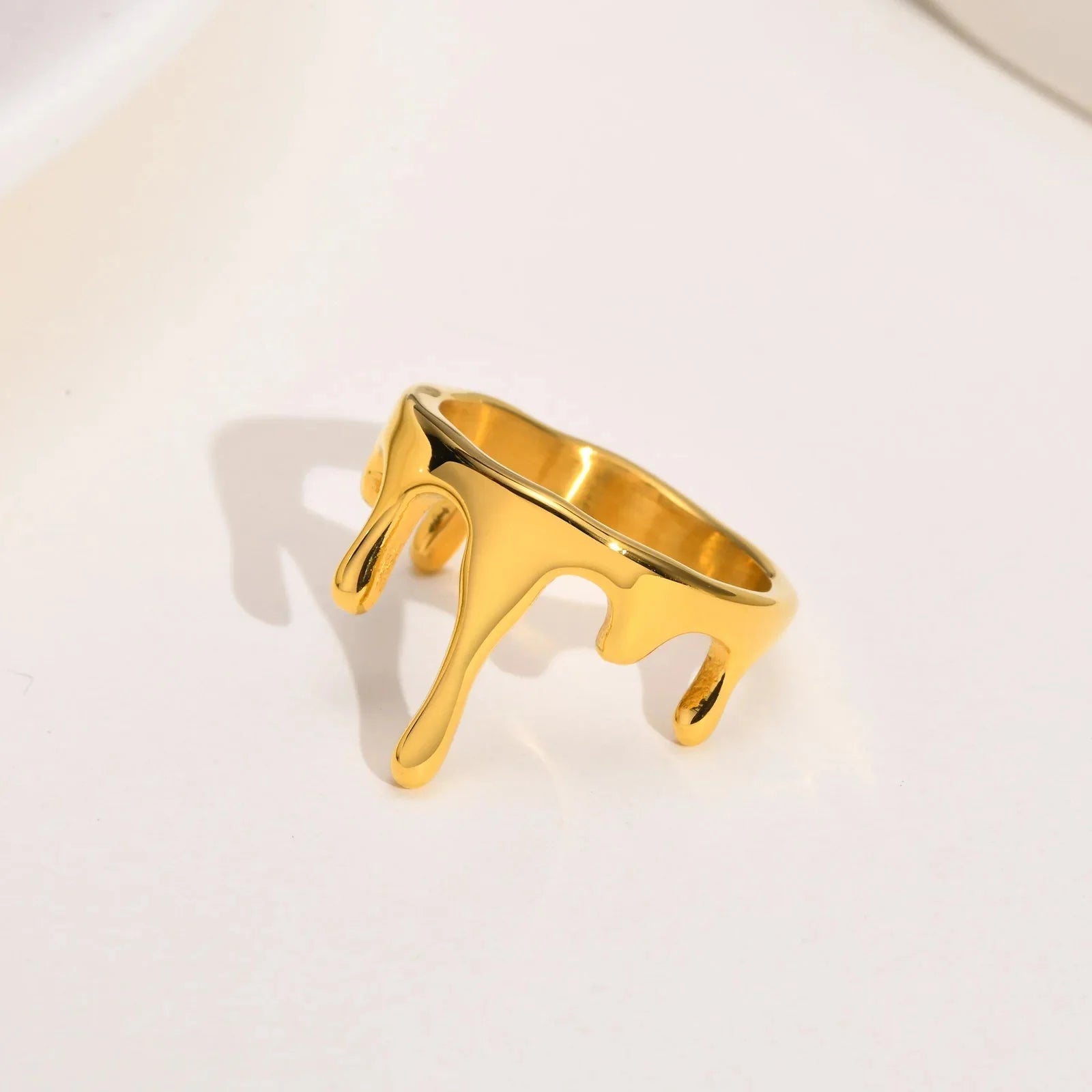 18k Minimal Melting Ring - Aryomi