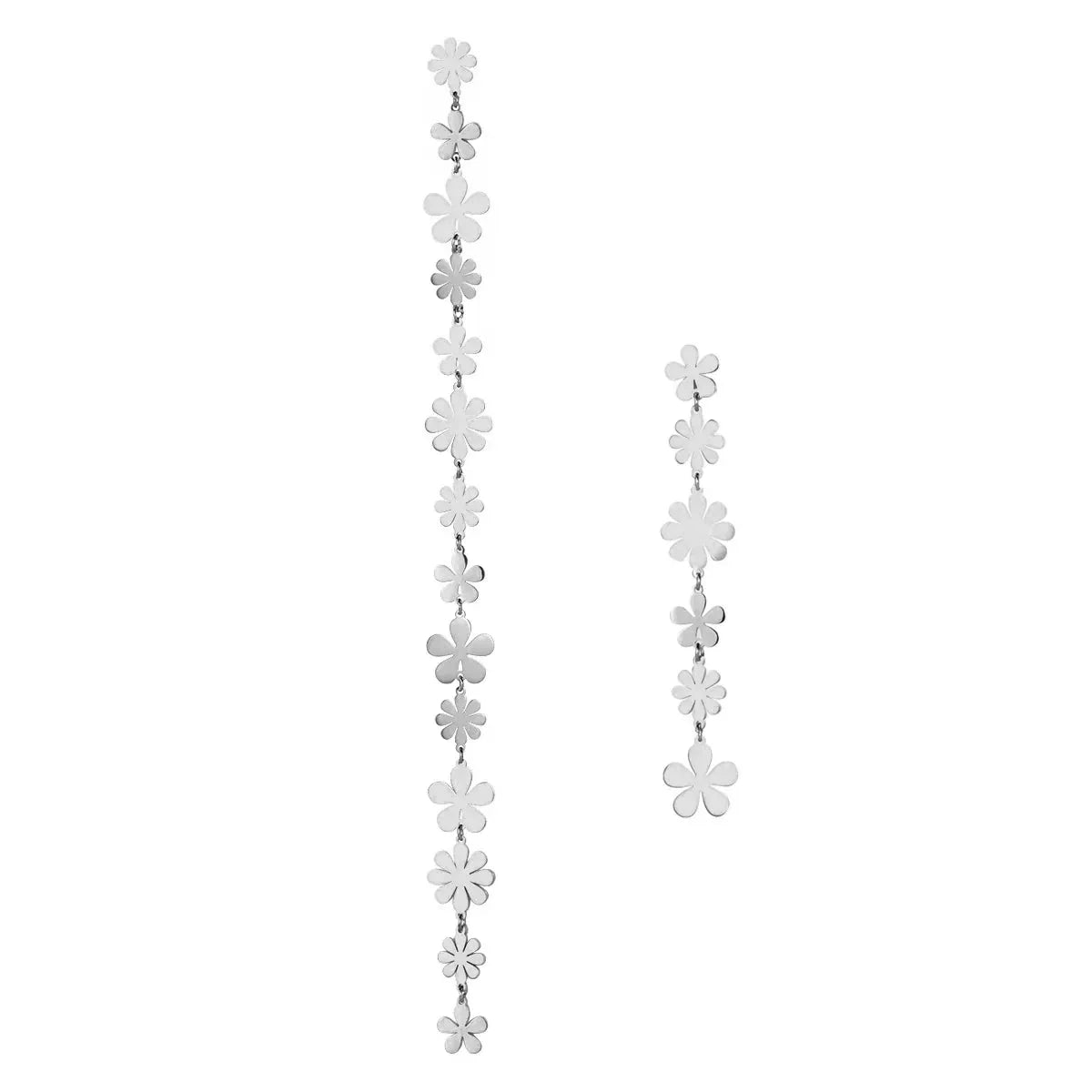 18k Staggering Floral Earrings - Aryomi