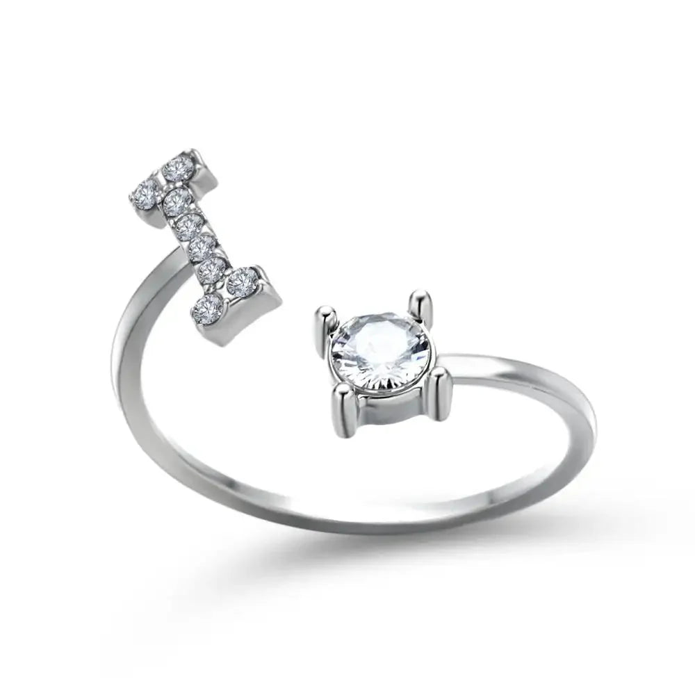 Adjustable Letter Initial Ring - Aryomi