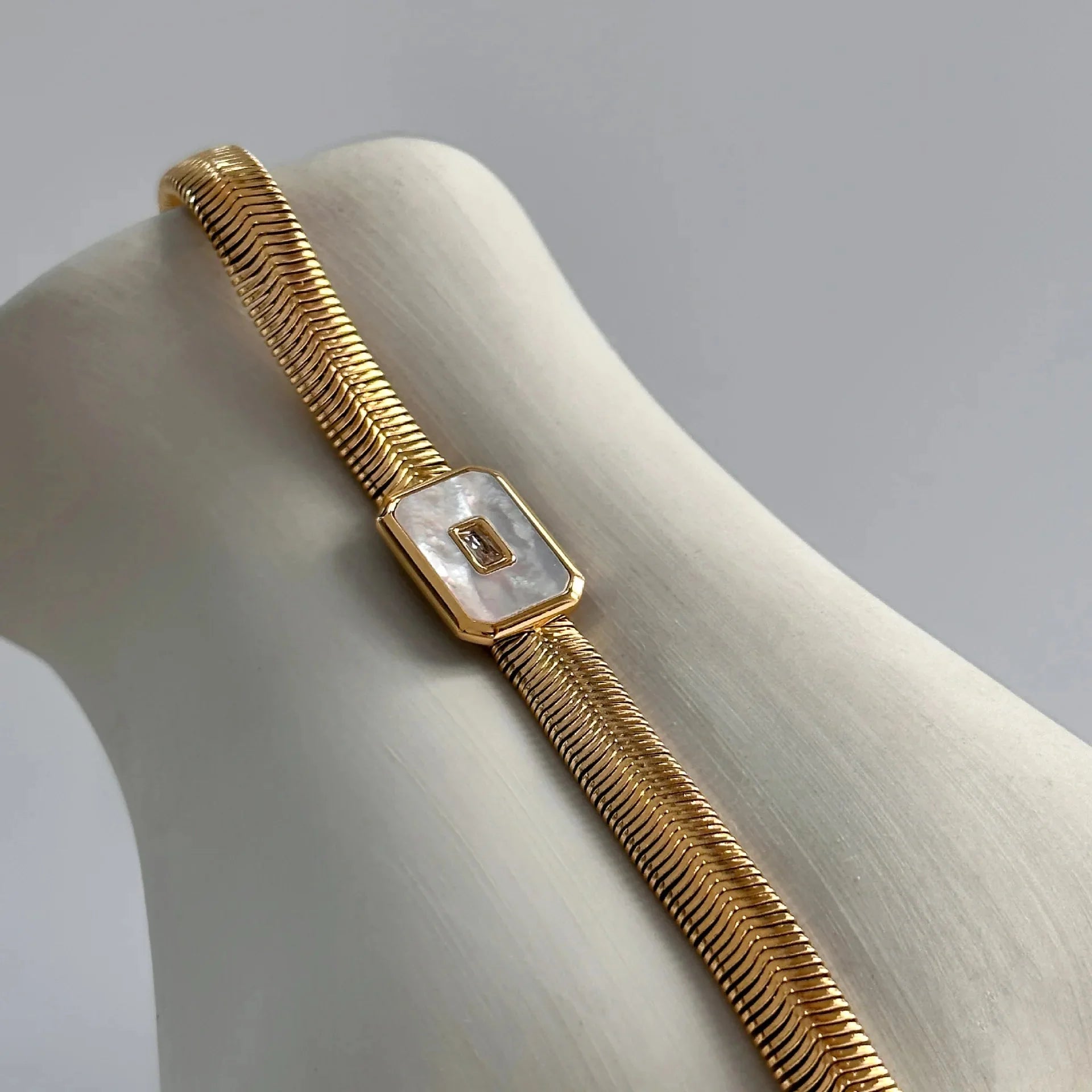 Chunky Chain & Herringbone Bracelets - Aryomi