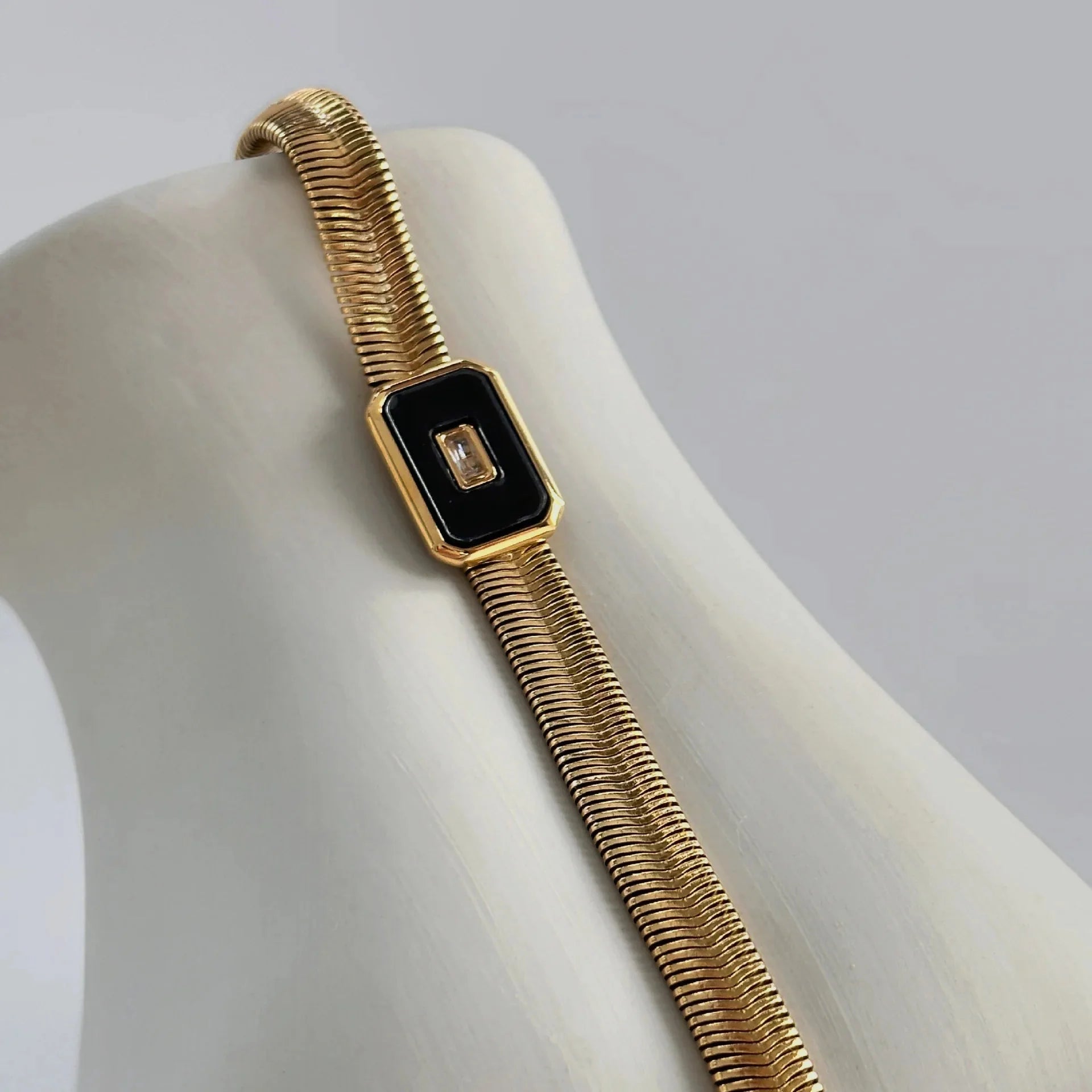 Chunky Chain & Herringbone Bracelets - Aryomi