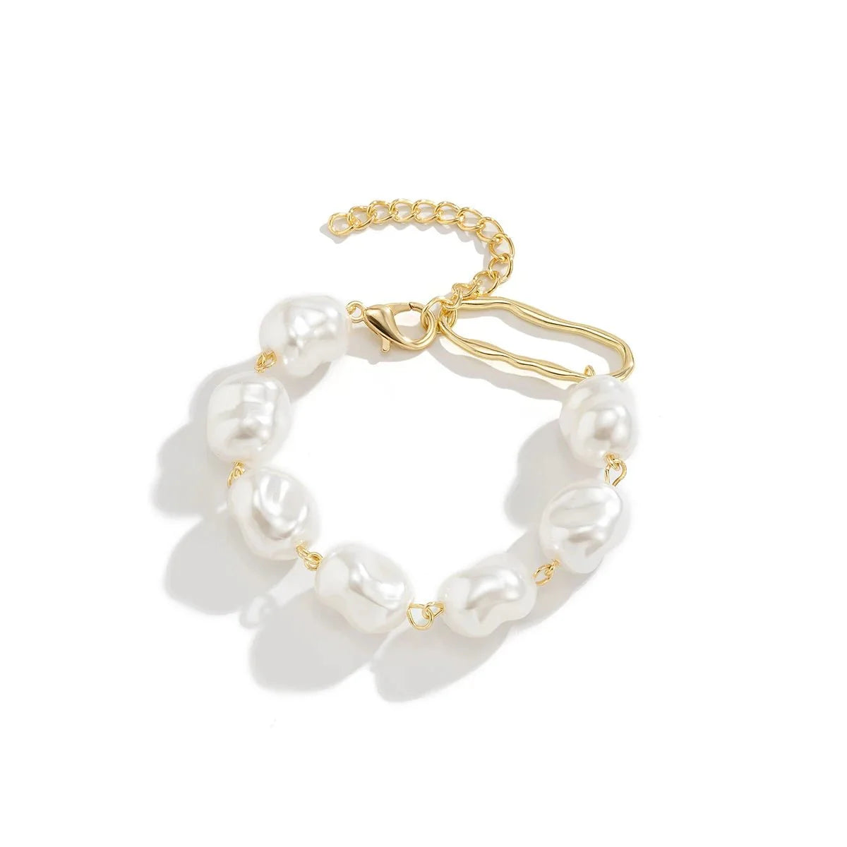 Classy Asymmetric Pearl Bracelet - Aryomi