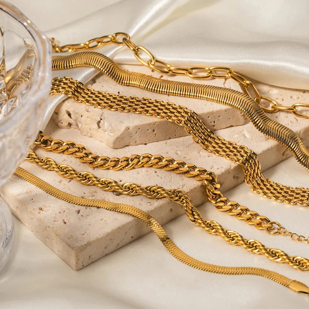 Classy Gold Mix & Match Bracelets - Aryomi