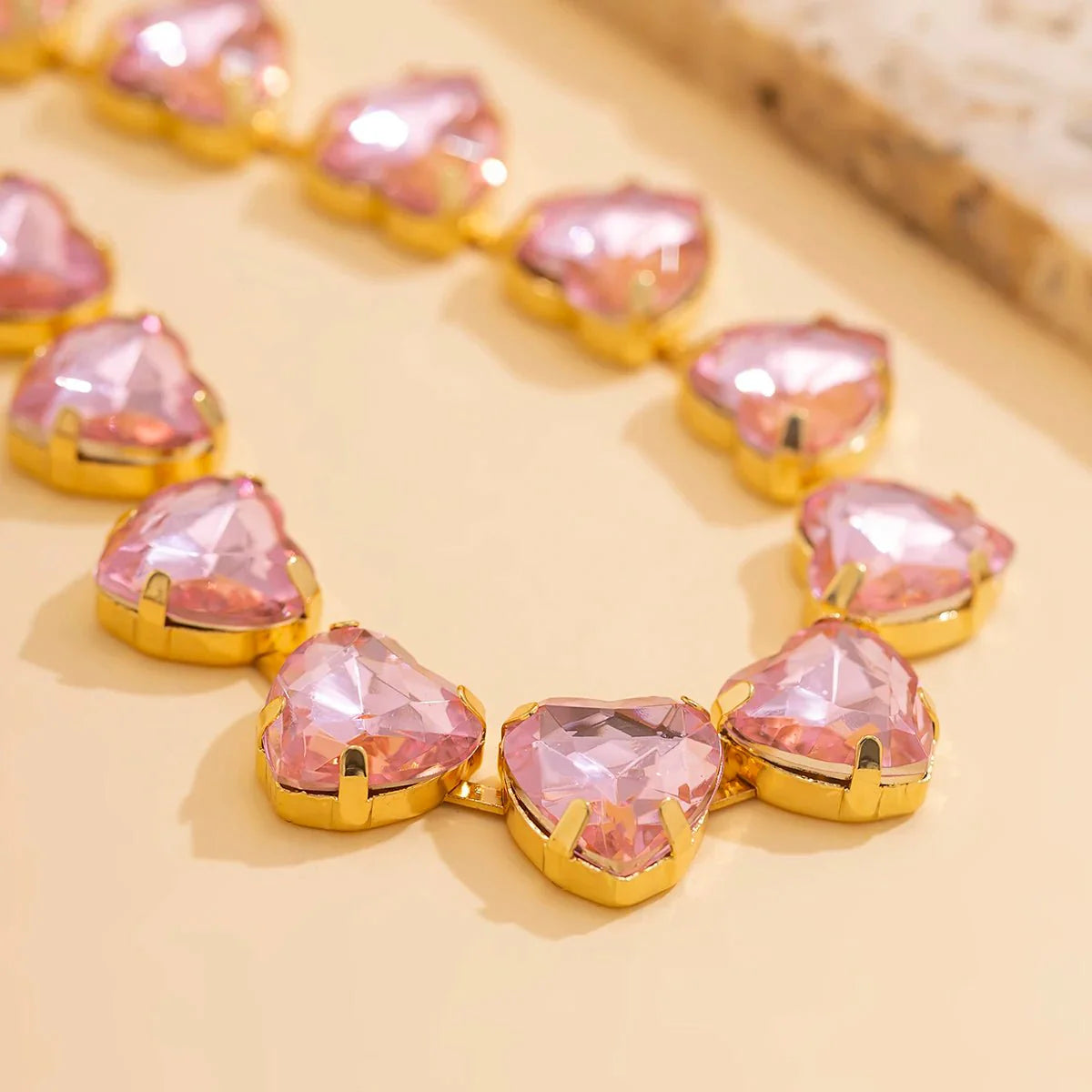 Crystal Heart Choker Necklace - Aryomi