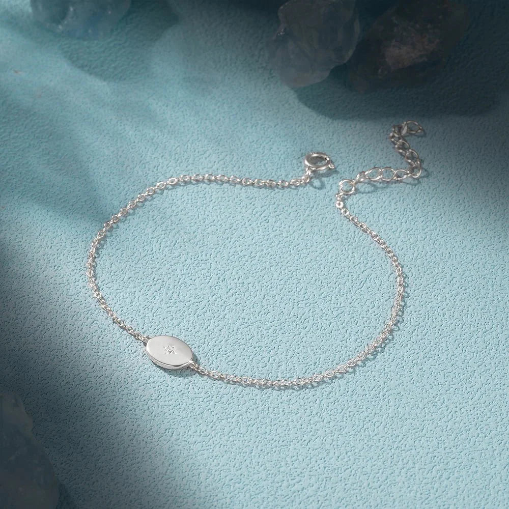 Dainty Chain North Star Bracelet - Aryomi