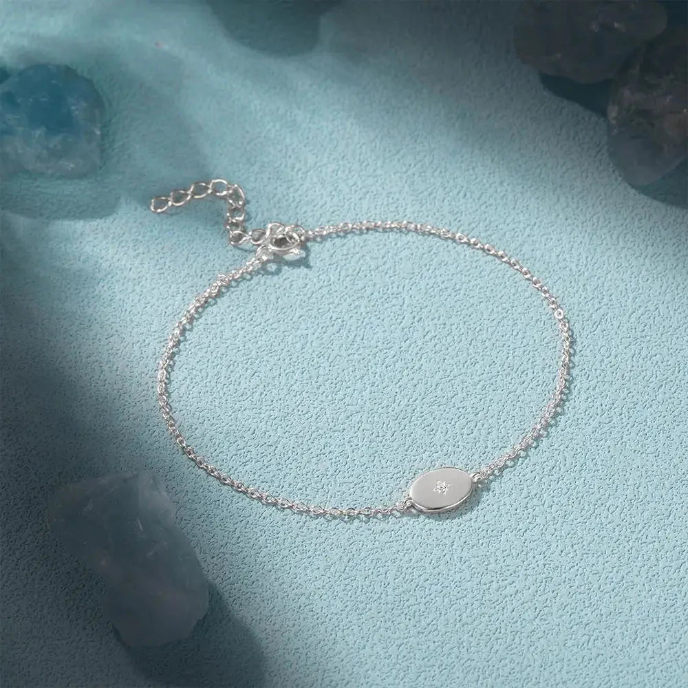 Dainty Chain North Star Bracelet - Aryomi