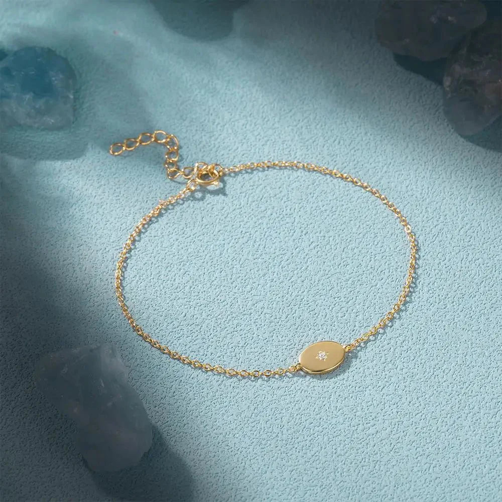 Dainty Chain North Star Bracelet - Aryomi