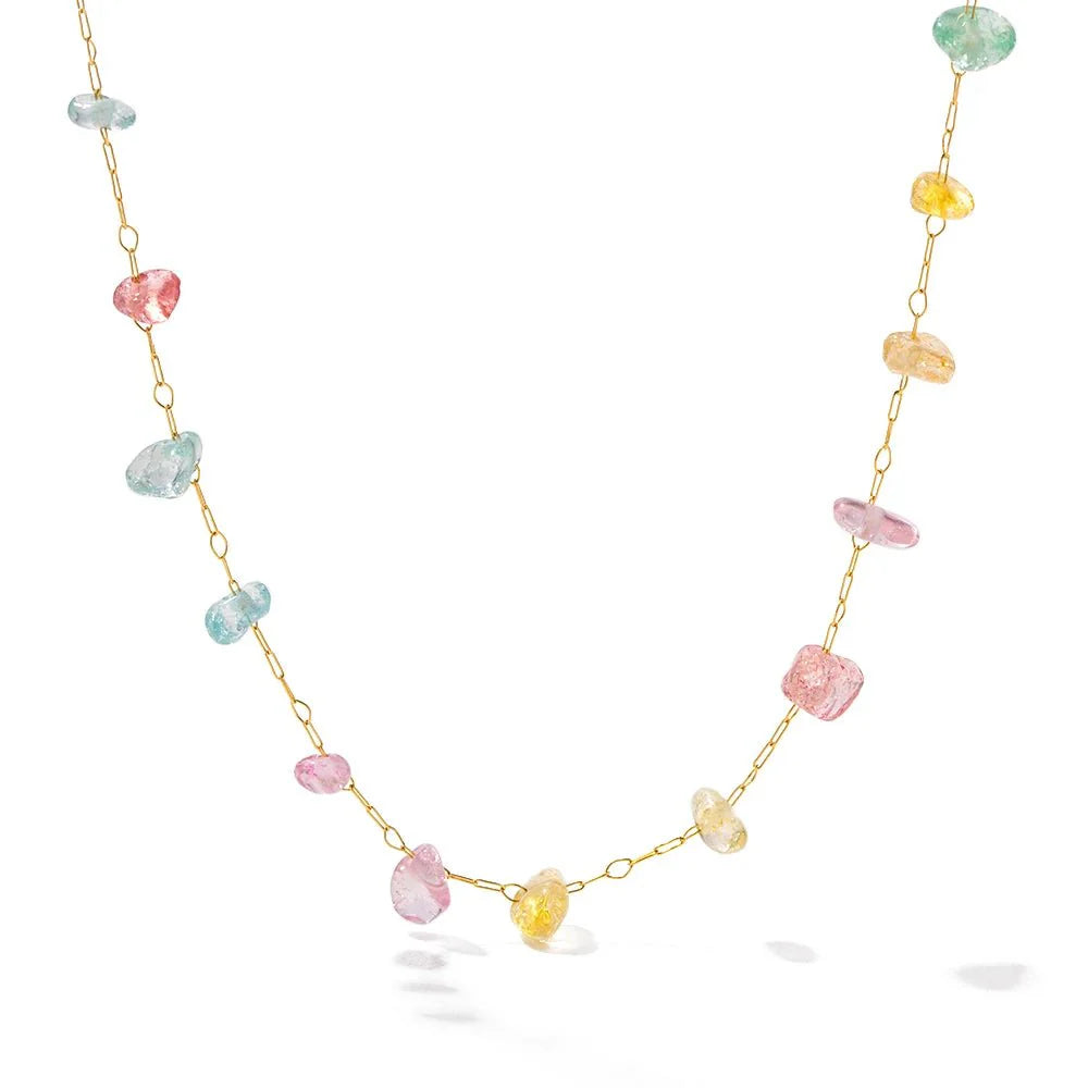 Dainty Crystal Bracelet and Necklace Set - Aryomi