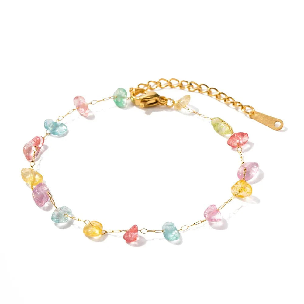 Dainty Crystal Bracelet and Necklace Set - Aryomi