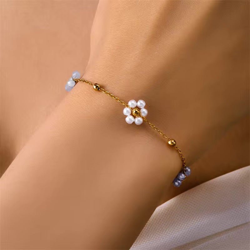 Dainty Daisy Necklace & Bracelets - Aryomi