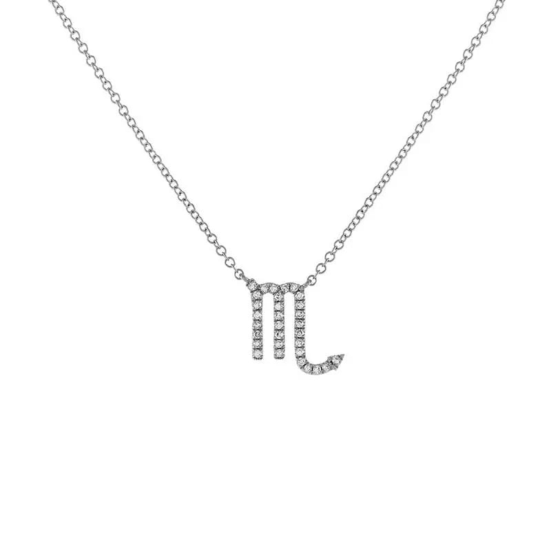 Dainty Diamond Zodiac Sign Necklace - Aryomi