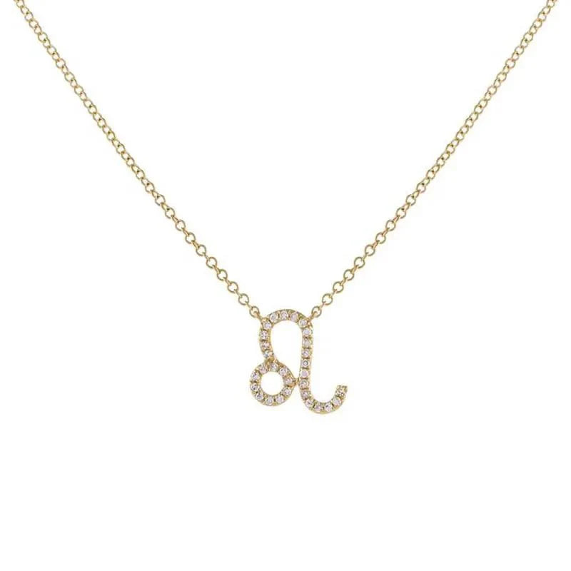 Dainty Diamond Zodiac Sign Necklace - Aryomi