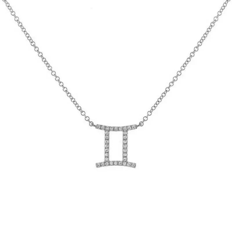 Dainty Diamond Zodiac Sign Necklace - Aryomi