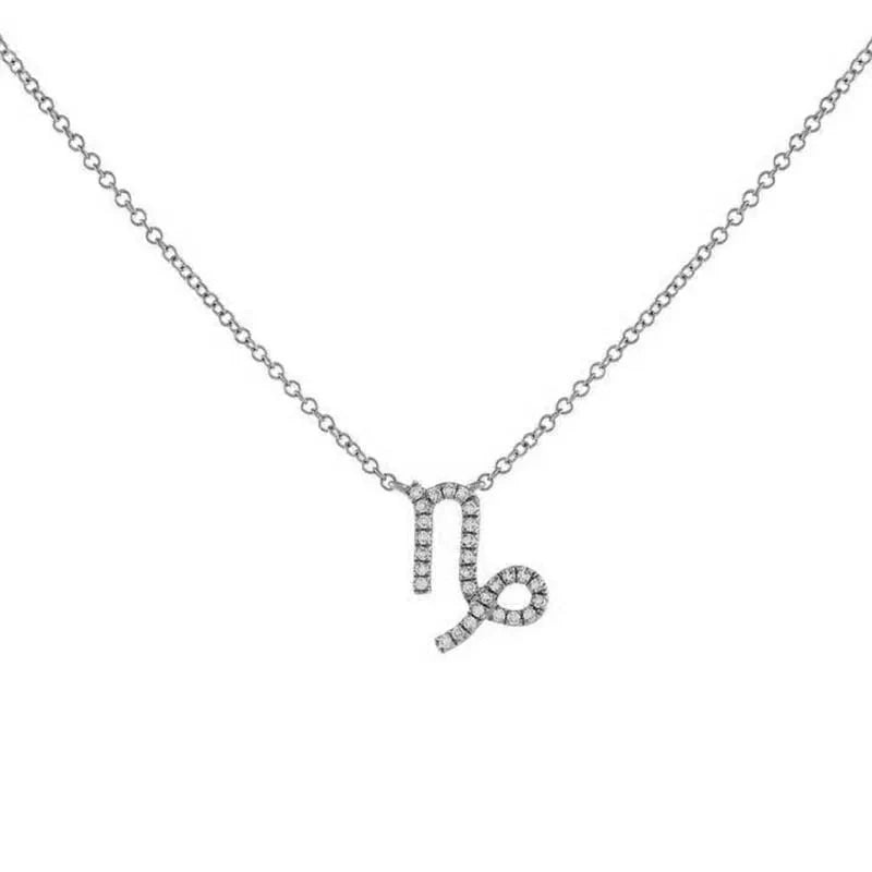 Dainty Diamond Zodiac Sign Necklace - Aryomi