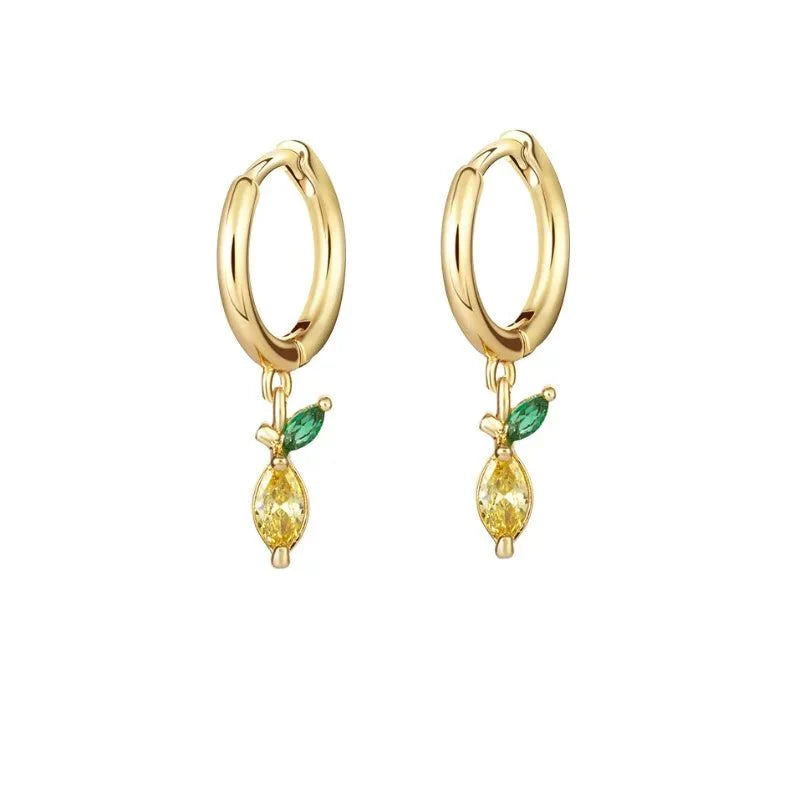 Dainty Fruit Hoop & Stud Earrings - Aryomi