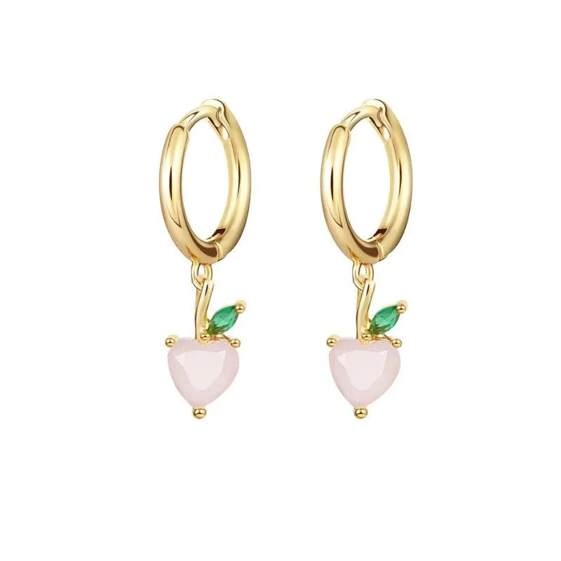 Dainty Fruit Hoop & Stud Earrings - Aryomi