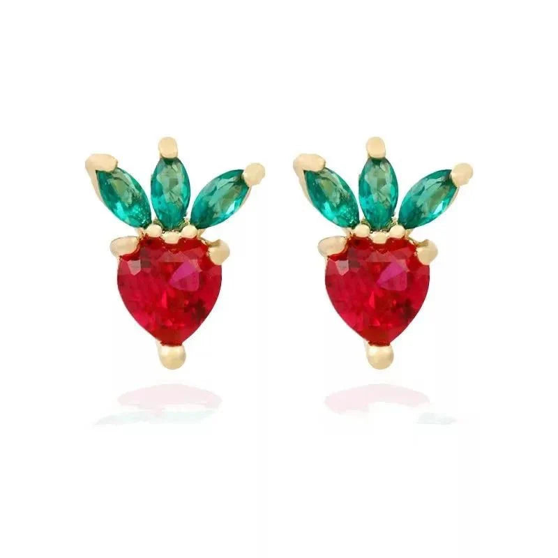 Dainty Fruit Hoop & Stud Earrings - Aryomi
