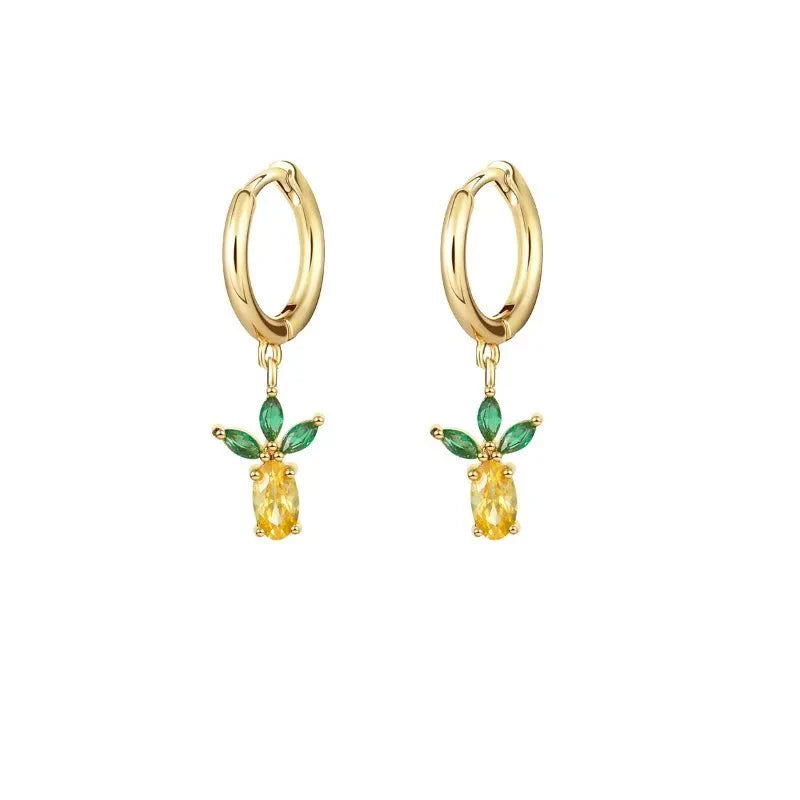 Dainty Fruit Hoop & Stud Earrings - Aryomi