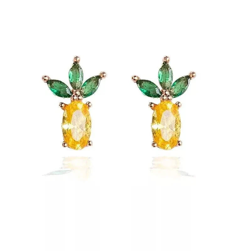 Dainty Fruit Hoop & Stud Earrings - Aryomi
