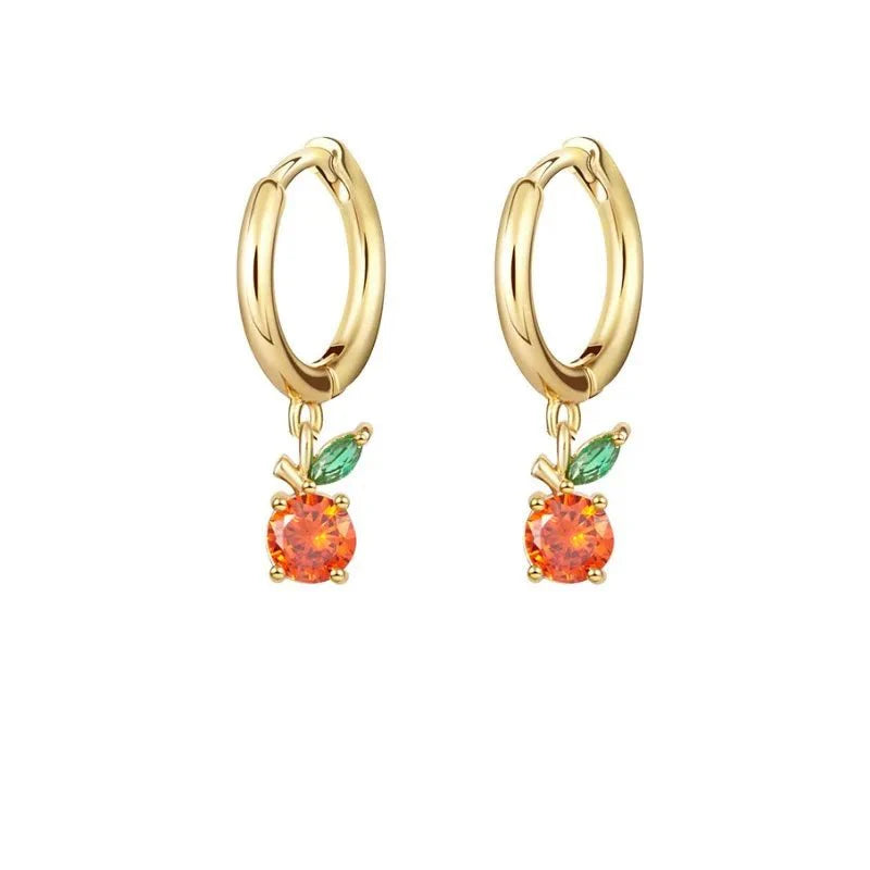 Dainty Fruit Hoop & Stud Earrings - Aryomi