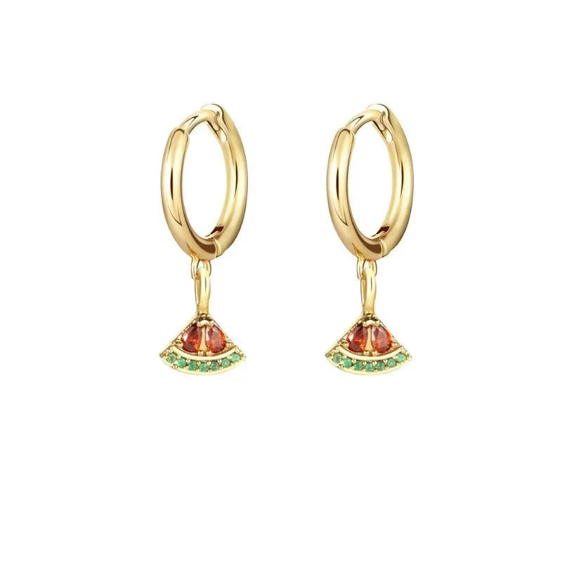 Dainty Fruit Hoop & Stud Earrings - Aryomi