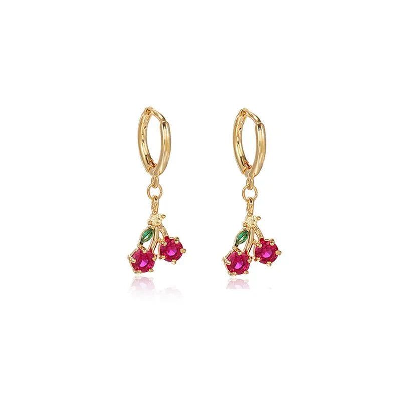 Dainty Fruit Hoop & Stud Earrings - Aryomi