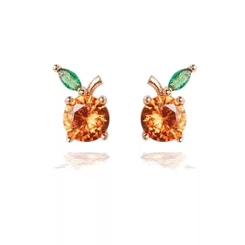 Dainty Fruit Hoop & Stud Earrings - Aryomi