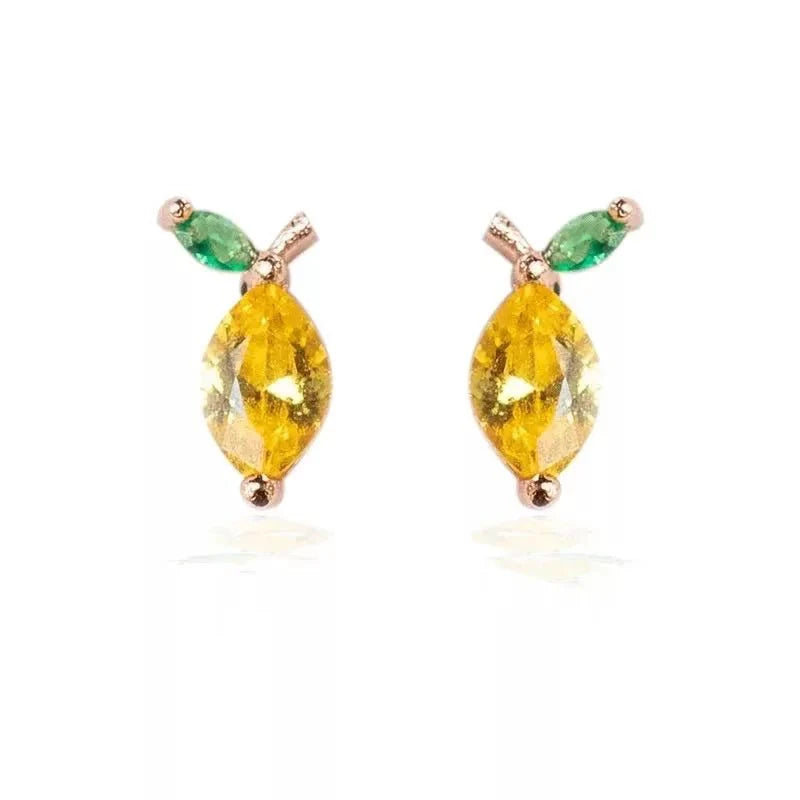 Dainty Fruit Hoop & Stud Earrings - Aryomi