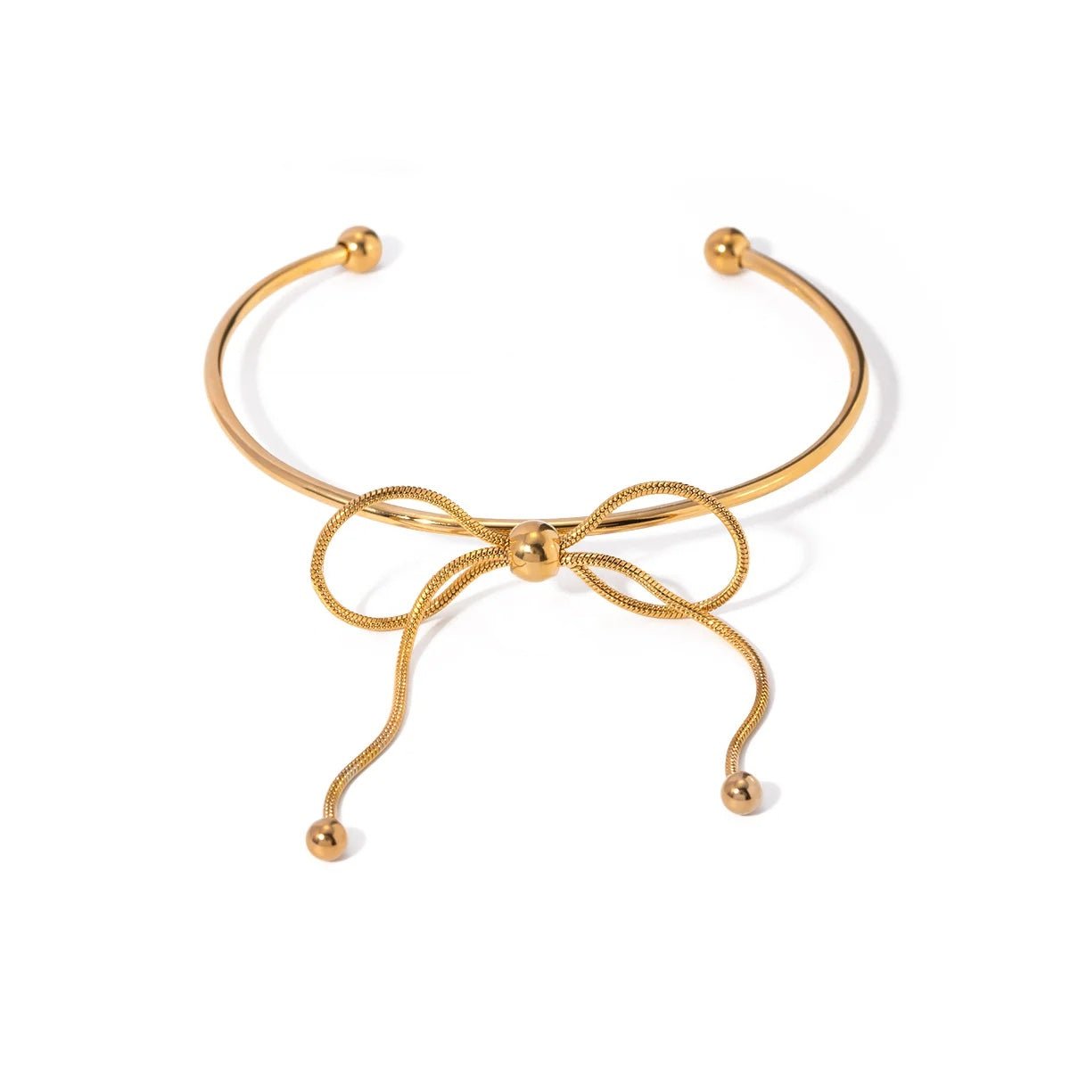 Feminine Bow Cuff Bracelets - Aryomi