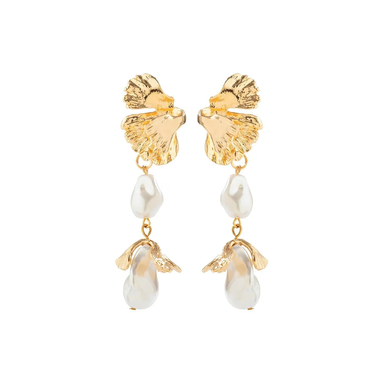 Floral Pearl Blooming Earrings - Aryomi