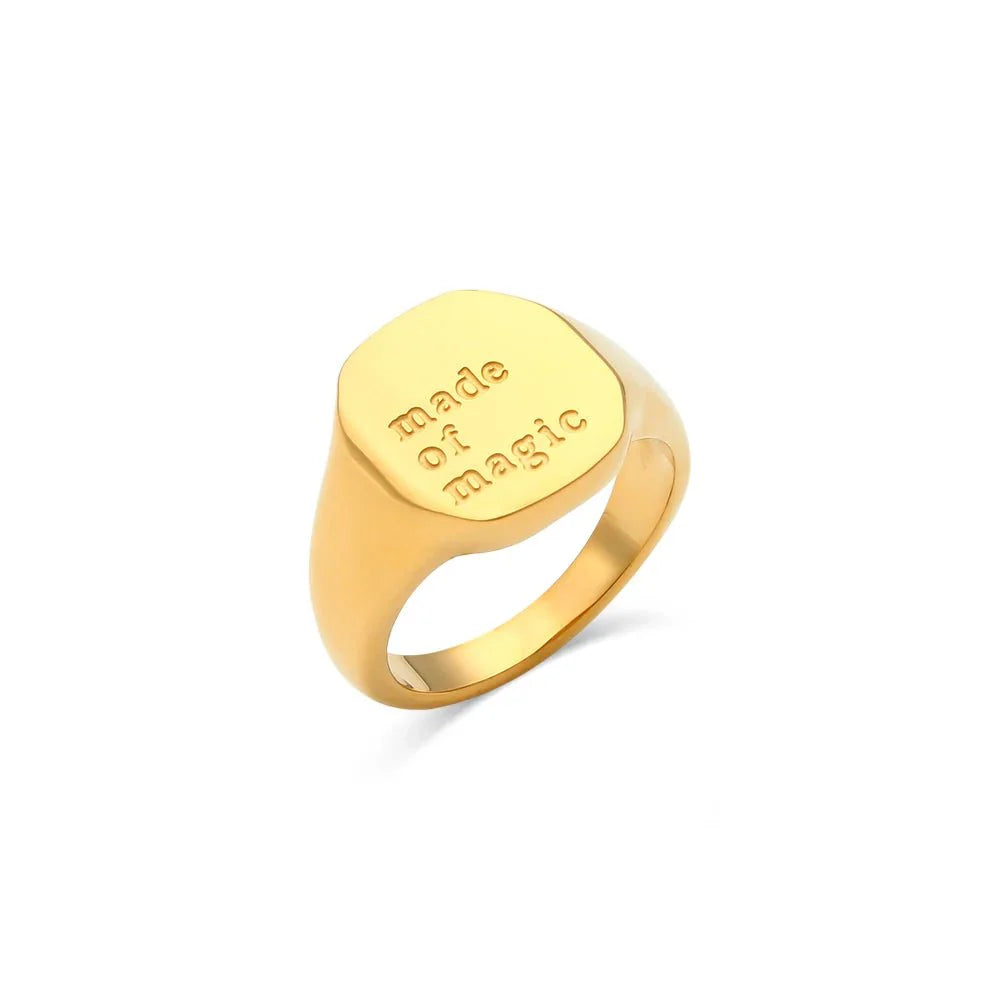 Positive Affirmation Engraved Rings - Aryomi