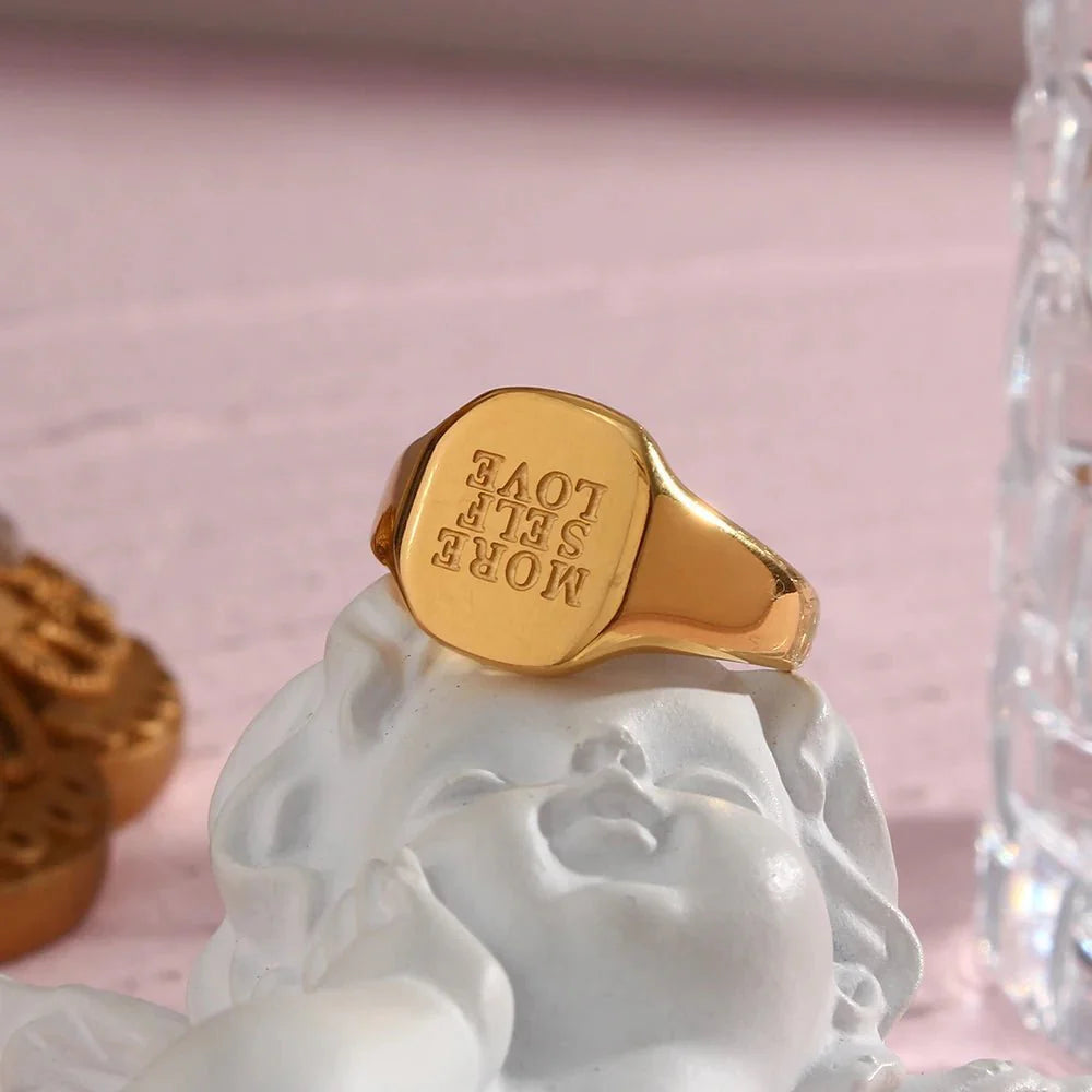 Positive Affirmation Engraved Rings - Aryomi