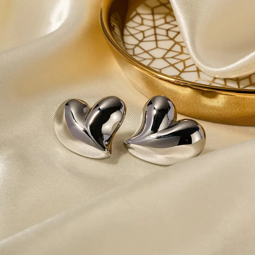 Romantic Love Heart Earrings - Aryomi