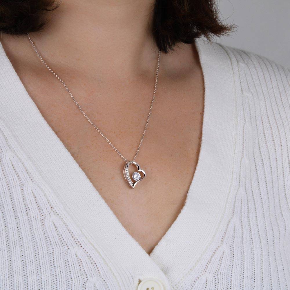 Dainty Diamond Symbolic Love Heart Necklace