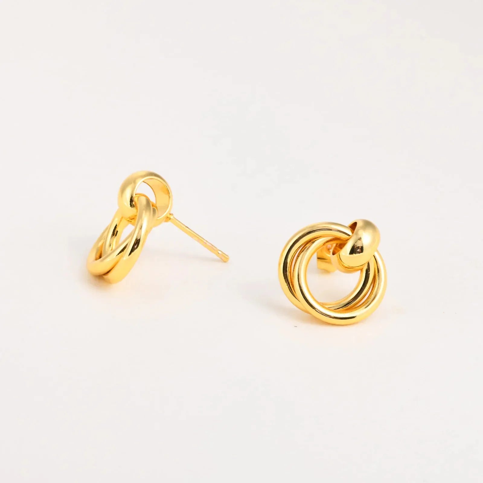 14k Dainty Dual Hoop Earrings - Aryomi
