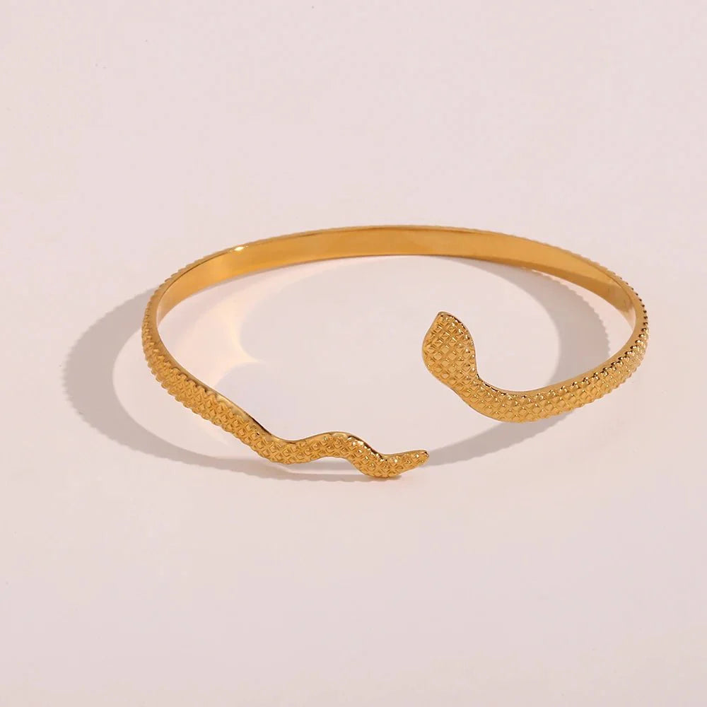 18k Adjustable Snake Bracelet - Aryomi