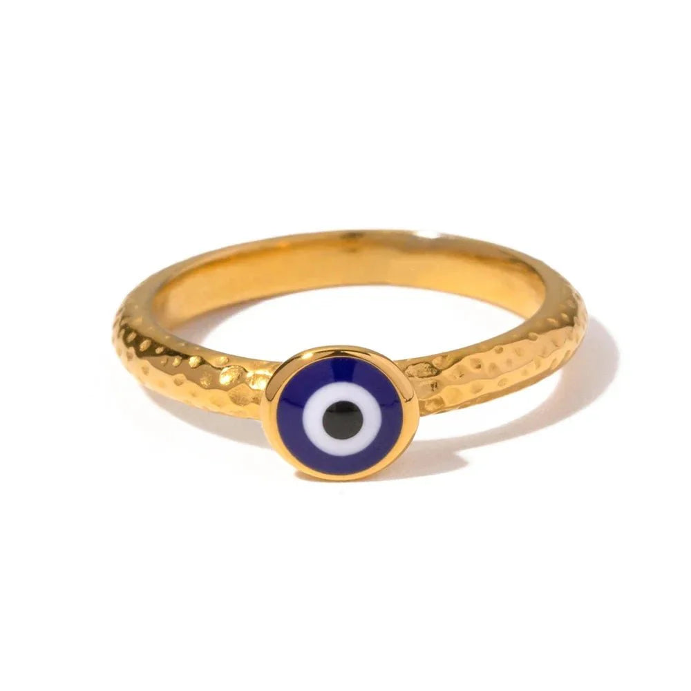 18k Bohemian Evil Eye Rings - Aryomi
