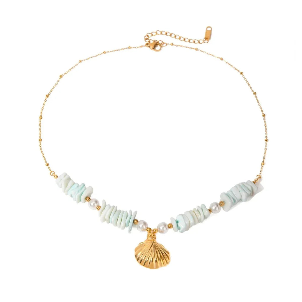 18k Boho Oceanic Sea Shell Necklaces - Aryomi