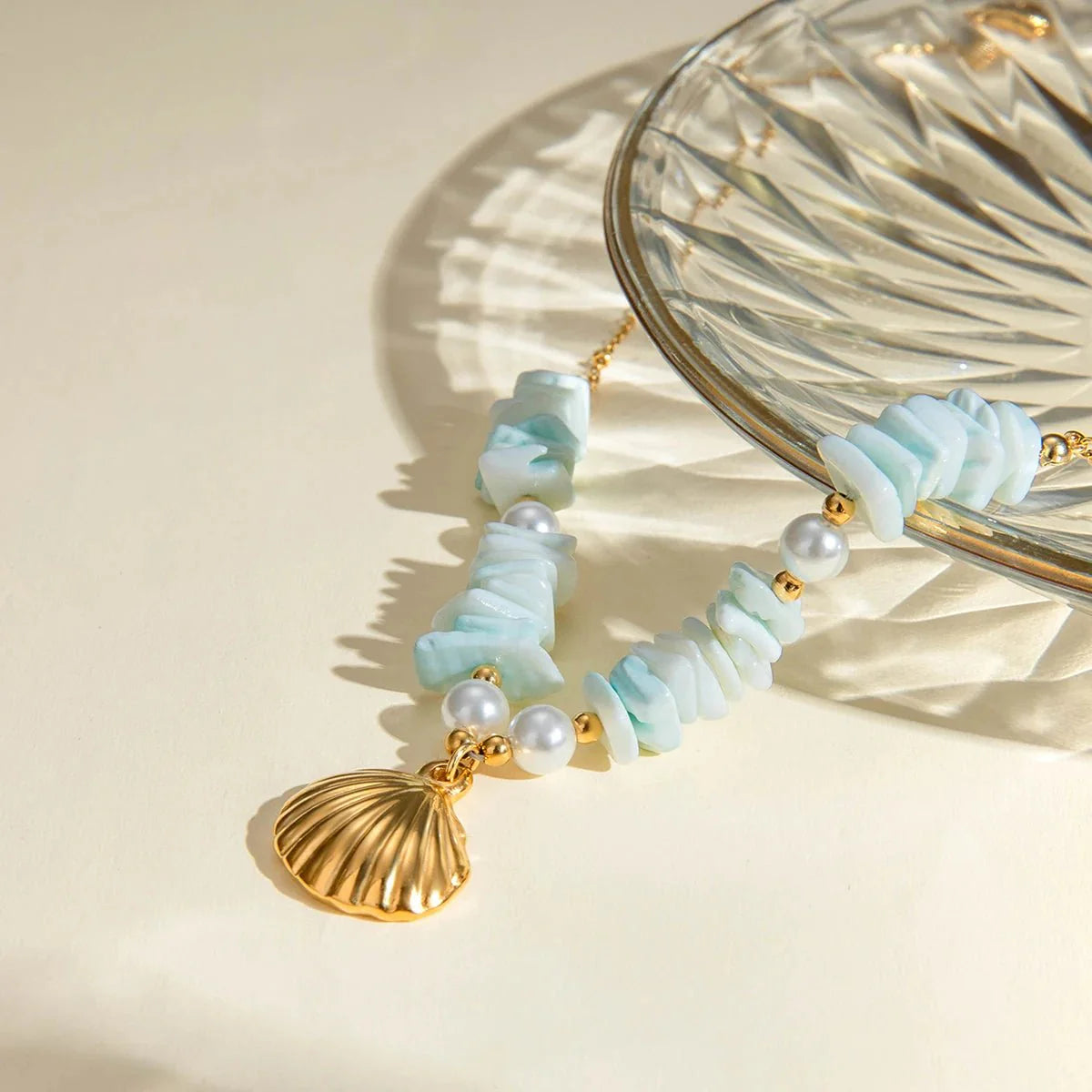 18k Boho Oceanic Sea Shell Necklaces - Aryomi