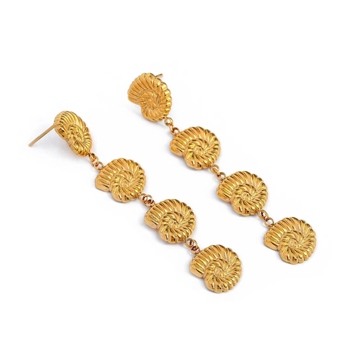 18k Dangling Shells Tropical Earrings - Aryomi