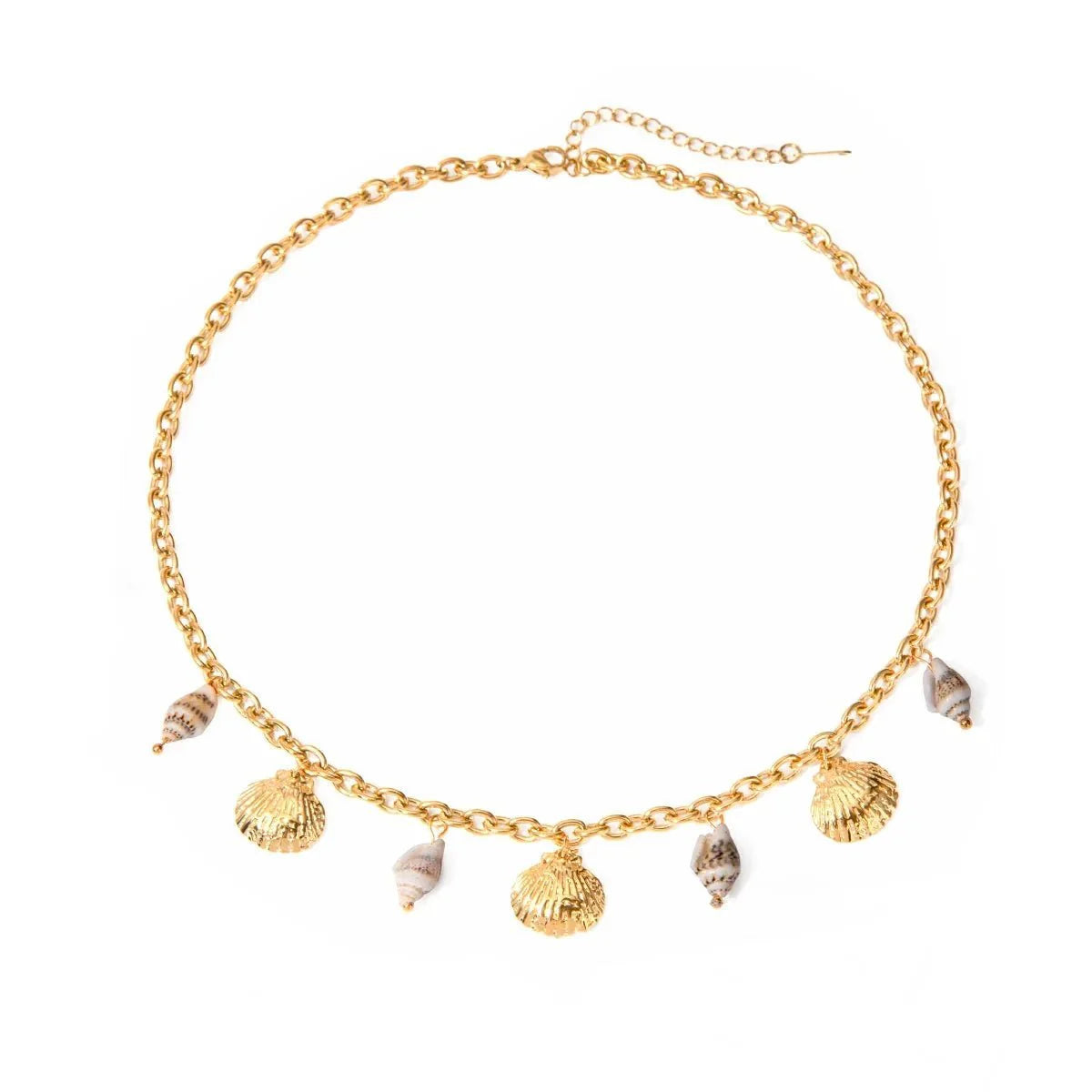 18k Summer Beach Sea Shell Necklace - Aryomi