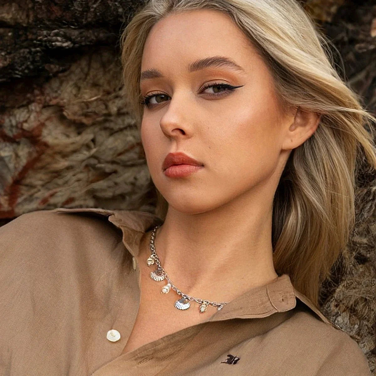 18k Summer Beach Sea Shell Necklace - Aryomi