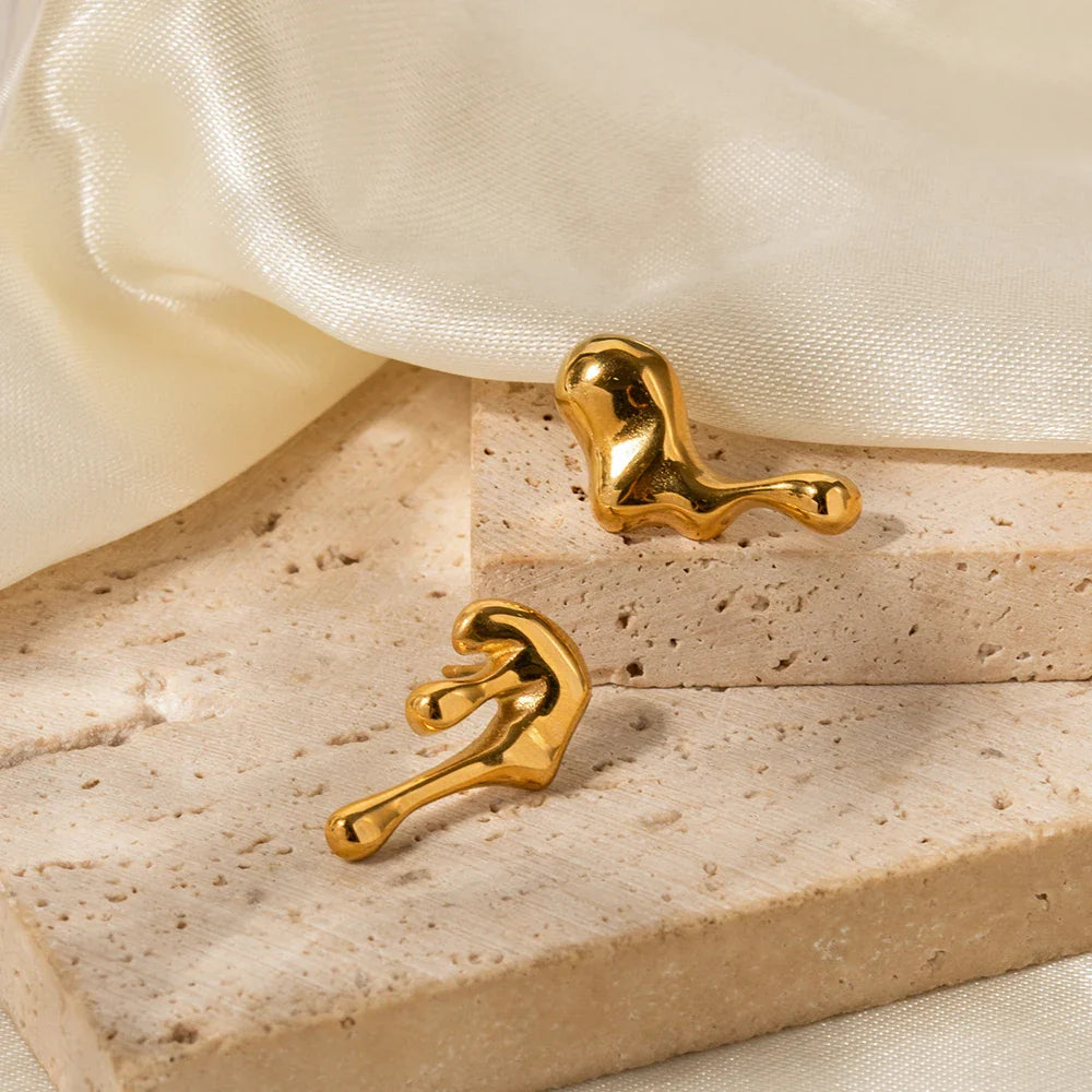 Dainty Melt Earrings