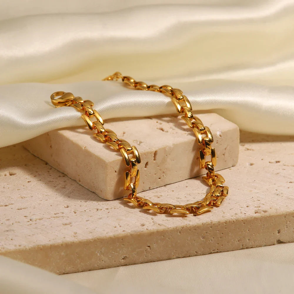 18k Thin Horology Inspired Bracelet