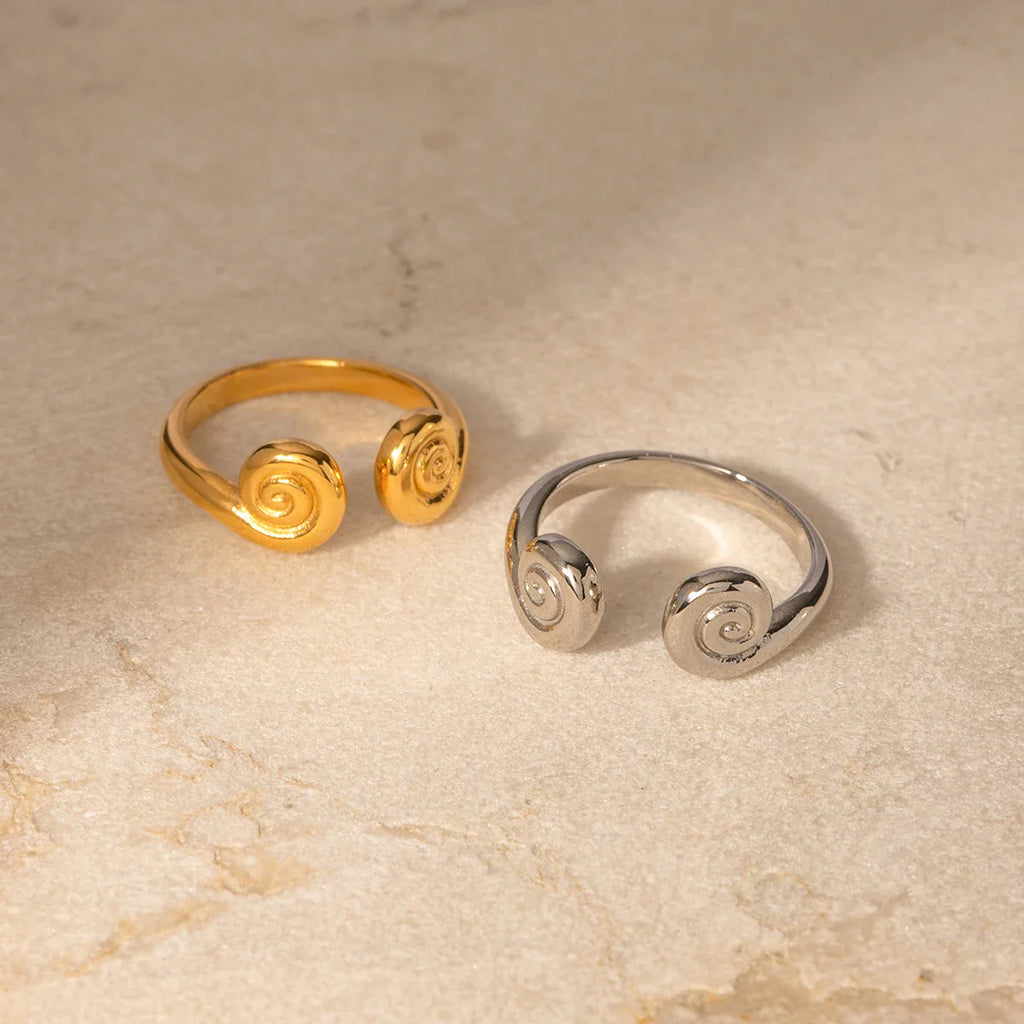 Adjustable Open Spiral Ring