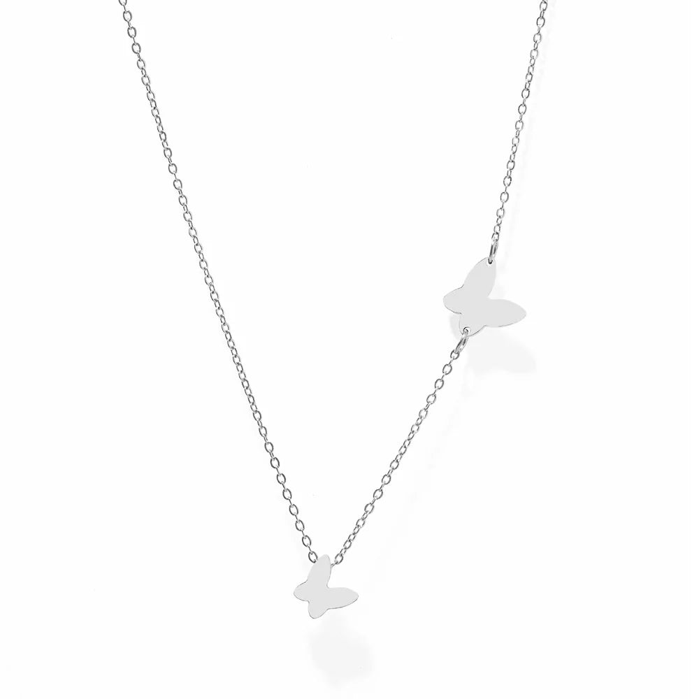 Dainty Fluttering Butterfly Necklace
