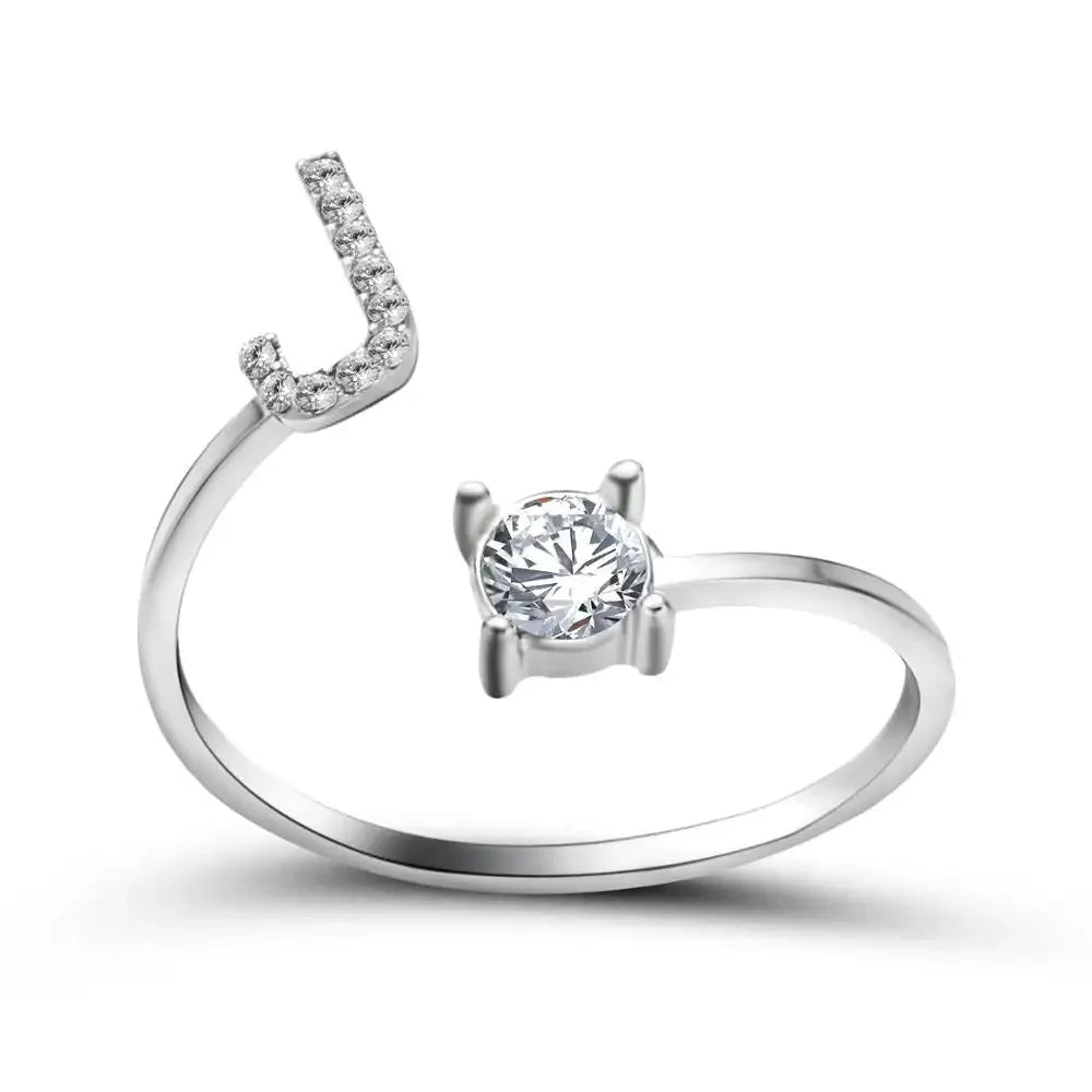 Adjustable Letter Initial Ring - Aryomi