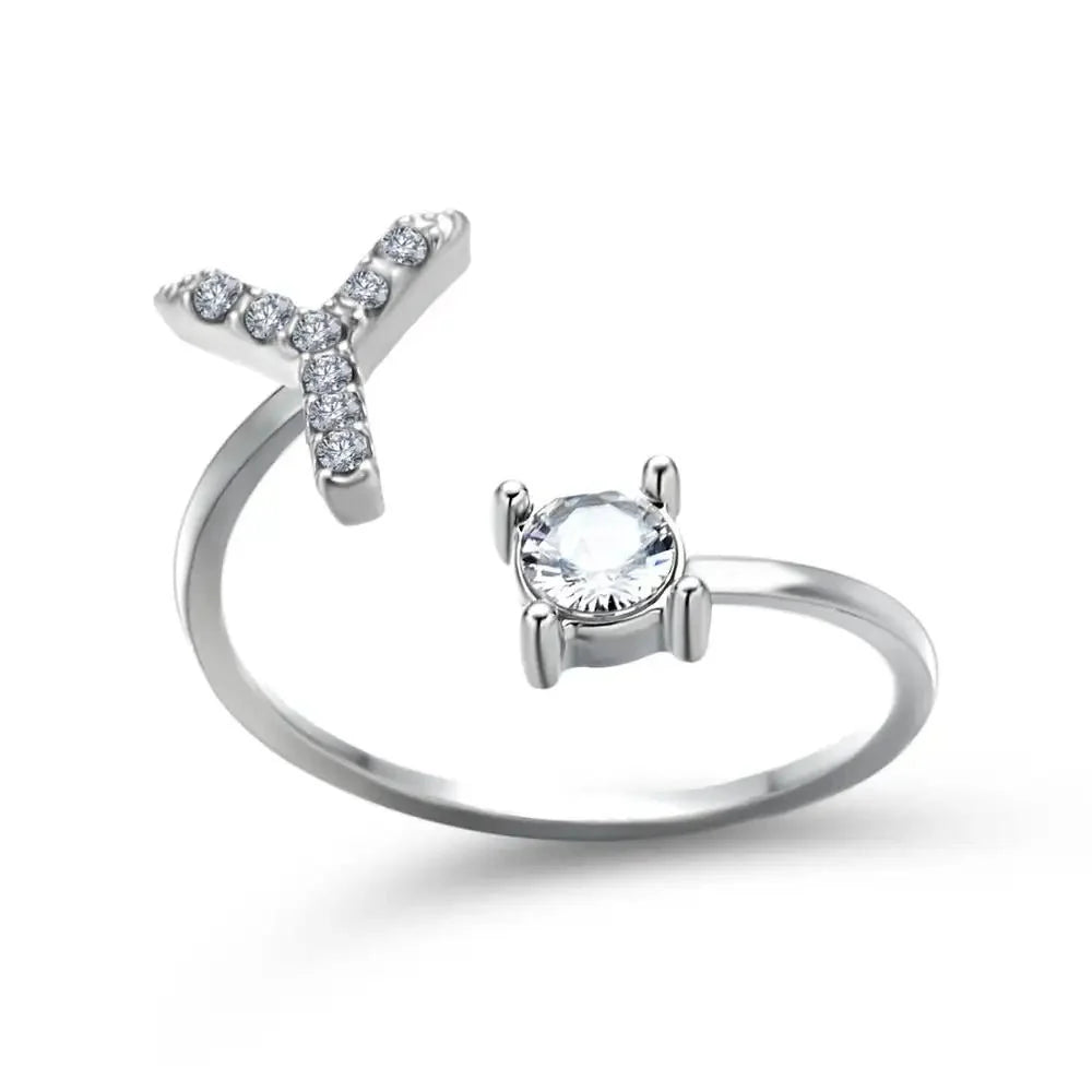 Adjustable Letter Initial Ring - Aryomi