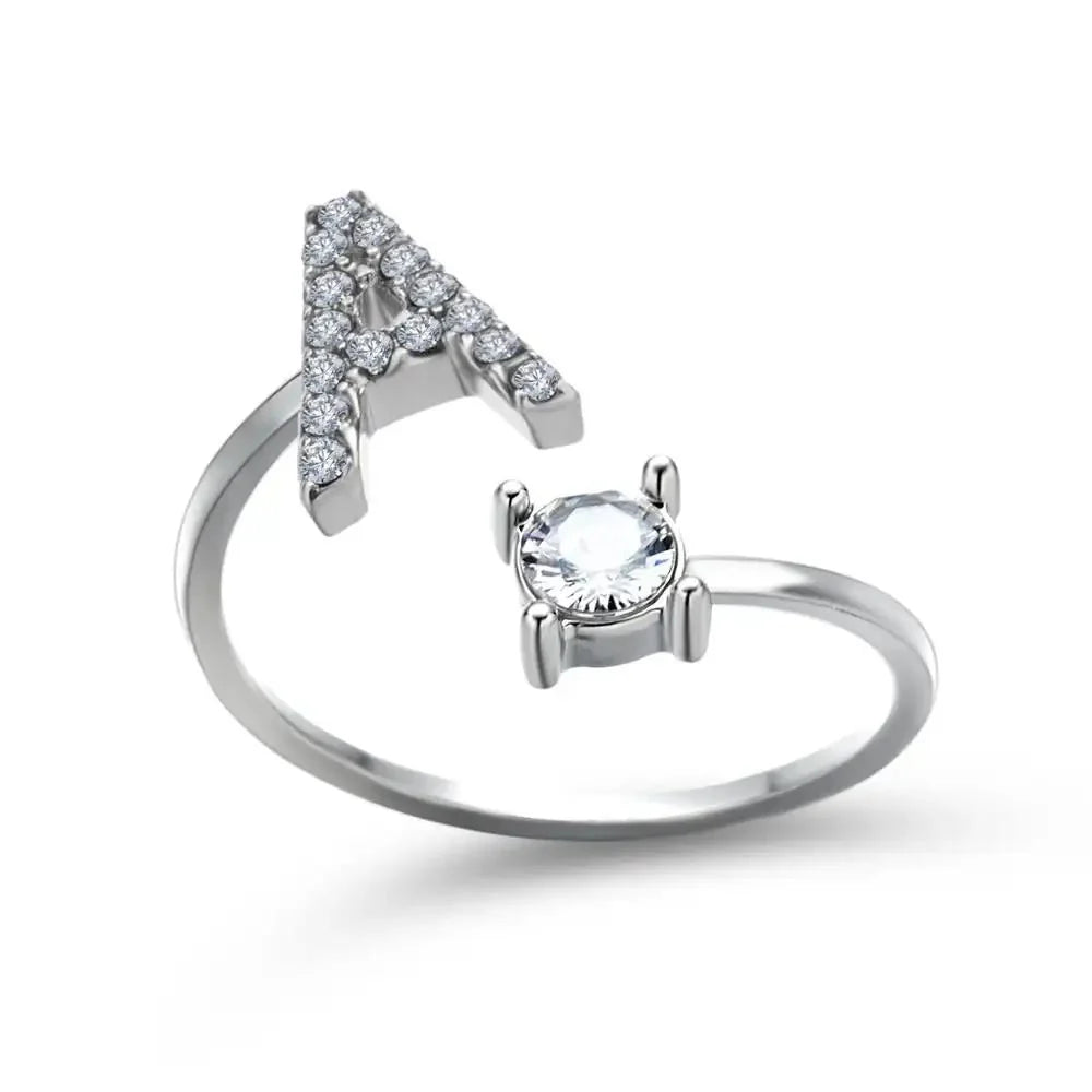 Adjustable Letter Initial Ring - Aryomi